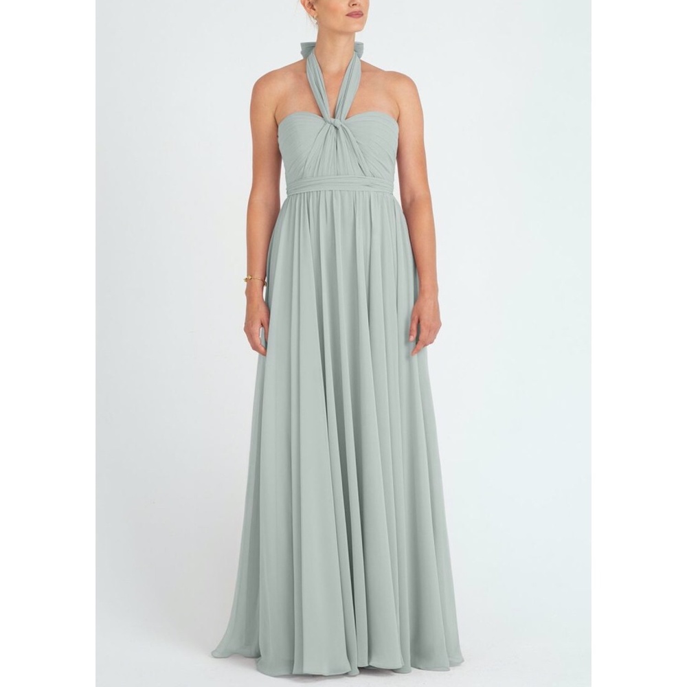 NEW Jenny Yoo Mira Convertible Chiffon Gown Size 8